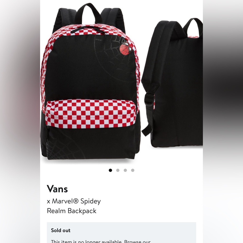 Vans X Marvel Spiderman Backpack